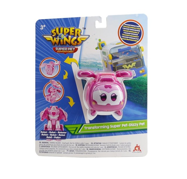 Ігрова фігурка-трансформер Super Wings Transforming Super Pet Діззі улюбленець (Dizzy Pet)