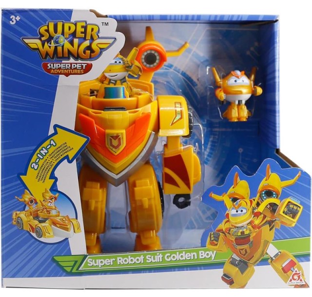 Ігровий набір Super Wings Super Robot Suit Золотий Хлопчик (Golden Boy)