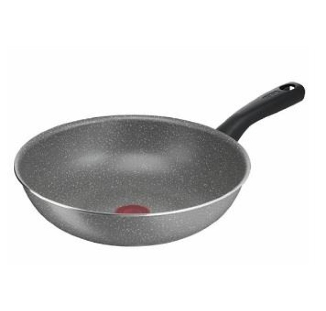 Сковорода Вок Tefal Tefal Cook Natural, 28см, алюміній, бакеліт, сірий