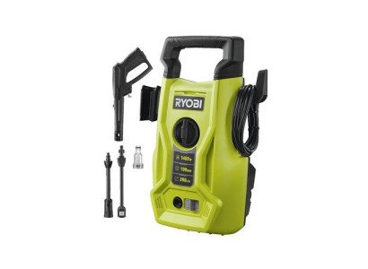 Мінімийка високого тиску Ryobi RY100PWA, 1400Вт, 100Бар, 390л/год, шланг 5м, 5.6кг