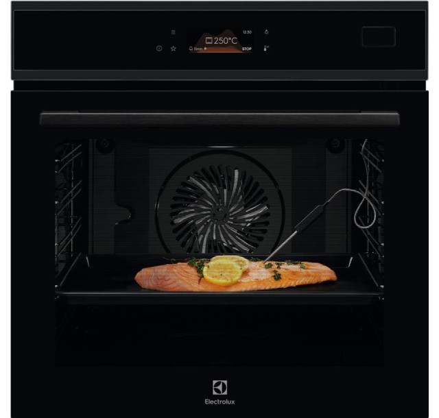Духова шафа Electrolux електрична, 70л, А++, пара, дисплей, конвекція, ф-ція пароварки, телескопічні напрямні, чорний