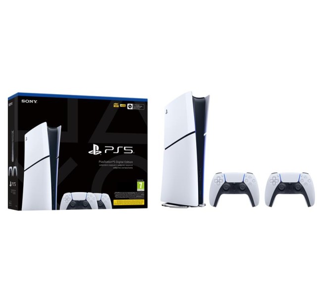 Ігрова консоль PlayStation 5 Slim Digital Edition (2 геймпади Dualsense)