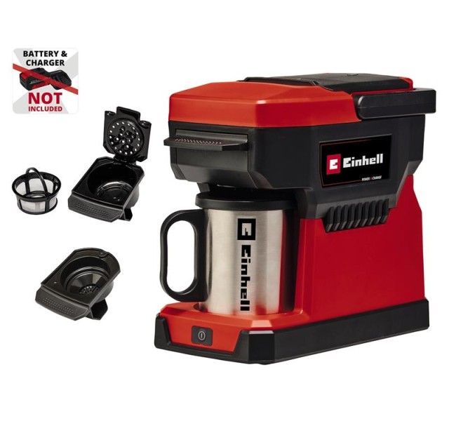 Кавомашина акумуляторна Einhell TE-CF 18 Li - Solo PXC 18В 240мл 80°С 1.2кг без АКБ та ЗП