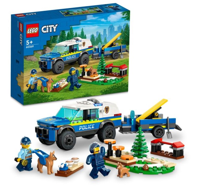 Конструктор LEGO City Мобільний майданчик для дресирування поліцейських собак