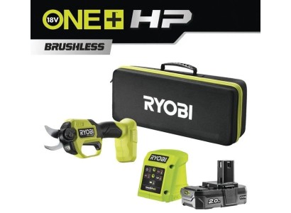 Секатор акумуляторний Ryobi ONE+ HP RY18SCXA-120T 18В акб 1х2А·год ЗП d різа 28мм 0.83кг кейс