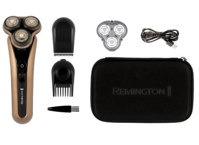 Бритва електр. Remington X9 Limitless X,  бритв.головок-3, от сети, сух.+волог., тример, водонепрон., швид. зарядка, чорно-коричн.
