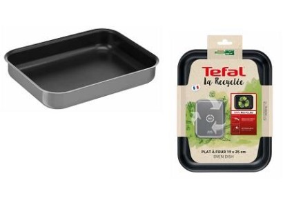 Форма для запікання Tefal La Recyclee, прямокутна, 19x25см, алюміній, чорний