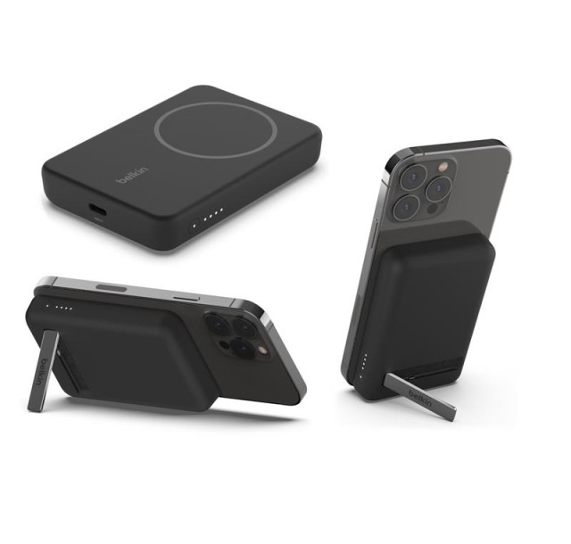 Акумулятор портативний літій-іонний Power Bank Belkin 5000мА·год, 7.5Вт, MagSafe, чорний