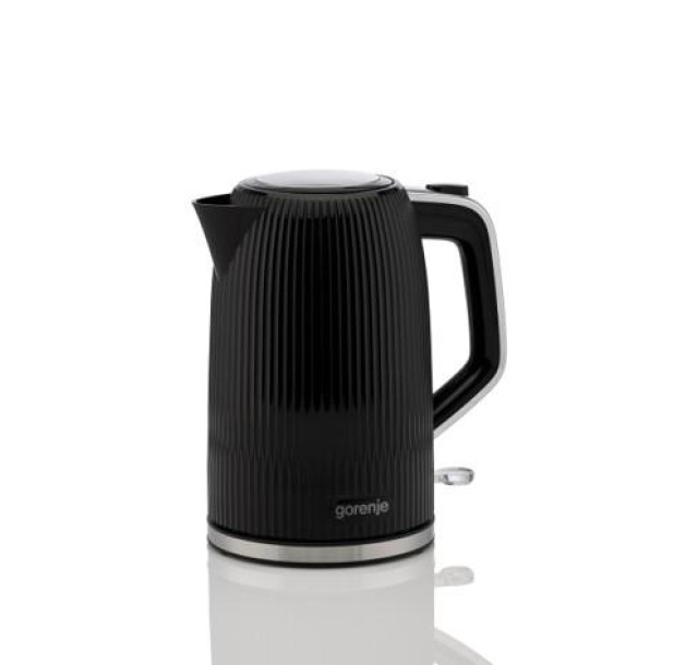 Електрочайник Gorenje 1.7л, Strix-контроль, чорний матовий
