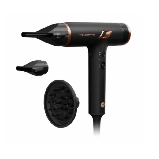 Фен Rowenta T-Shape Maestria Nano, 1700Вт, 3 режими, дифузор, іоніз-я, хол. обдув, чорний