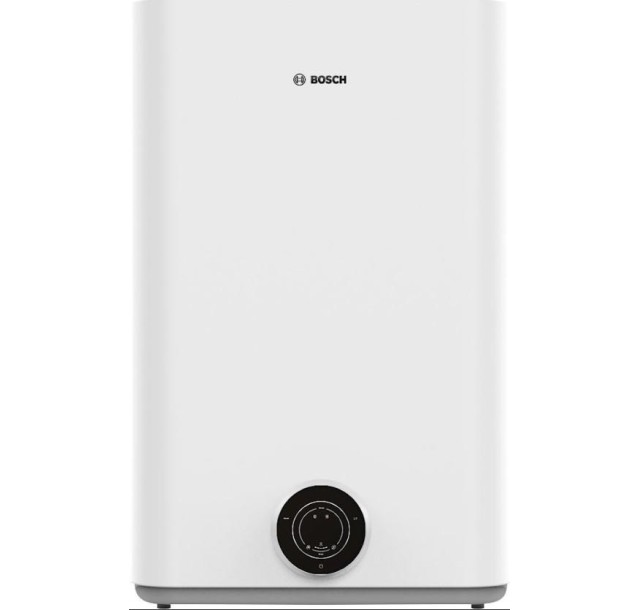 Водонагрівач електр. BOSCH плаский слім Tronic 3500, 80л, 1.5кВт, ун. монтаж, електр. кер-ння, B, білий