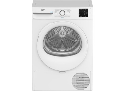 Сушильна машина Beko тепловий насос, 8кг, A++, 55см, дисплей, підсвітка барабану, пар, білий