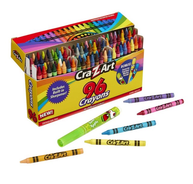 Крейда воскова Cra-Z-Art з точилкою, 96шт
