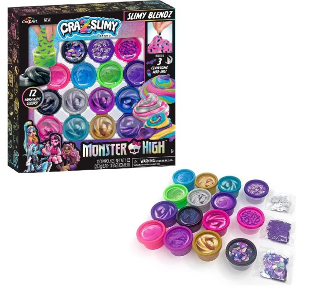 Слайм Cra-Z-Art Monster High Slimy Blendz, набір 15од