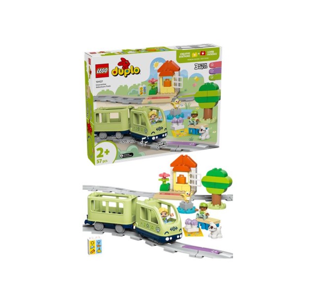 Конструктор LEGO DUPLO Town Інтерактивний пригодницький потяг