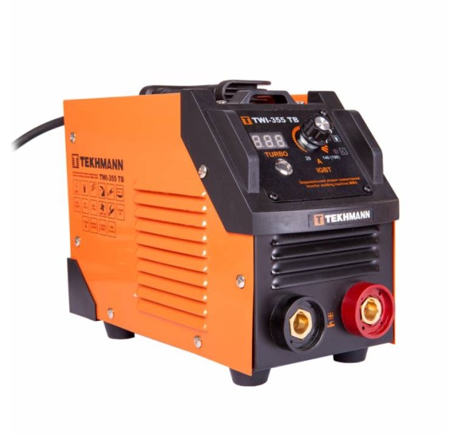 Зварювальний апарат інверторний Tekhmann TWI-355 TB 140А(190А turbo режим) 5.2-8.2кВт 170-270В 5кг
