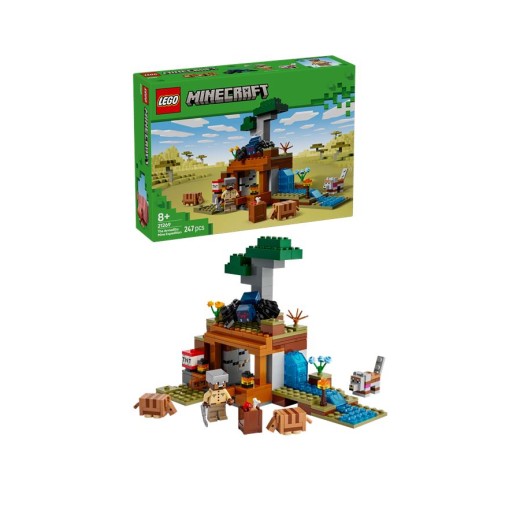 Конструктор LEGO Minecraft Шахтна експедиція «Броненосець»