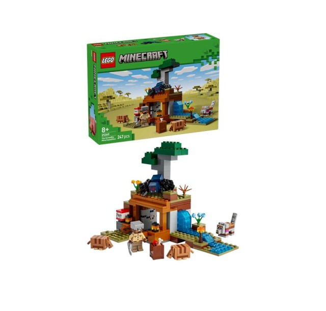 Конструктор LEGO Minecraft Шахтна експедиція «Броненосець»