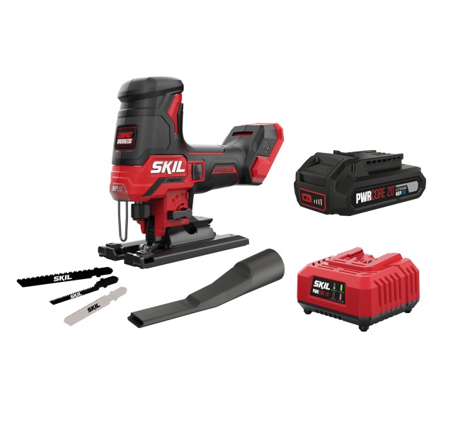 Лобзик SKIL 3440 CA Compact акумуляторний безщітковий 20В 1х2.5А·год 3500об·хв хід 23мм 1.5кг