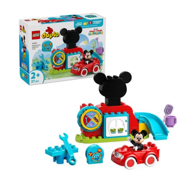 Конструктор LEGO DUPLO Disney Міккі Маус: Клубний будинок і автомобіль