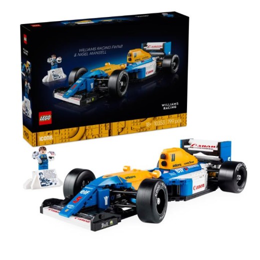 Конструктор LEGO Icons Williams Racing FW14B і Найджел Менселл