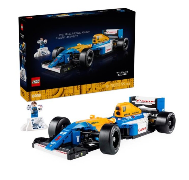 Конструктор LEGO Icons Williams Racing FW14B і Найджел Менселл