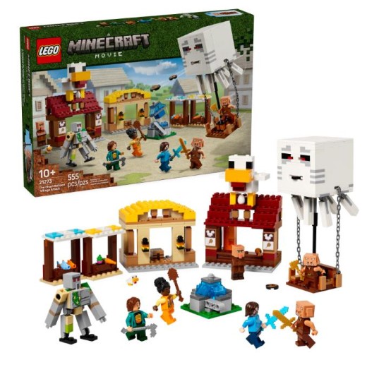 Конструктор LEGO Minecraft Напад на село з повітряною кулею Ґаст