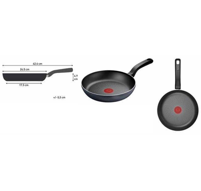 Сковорода Tefal So' Light, 24см, алюміній, бакеліт  чорний