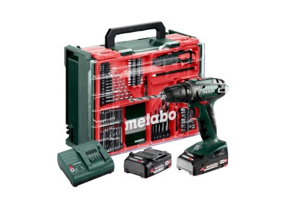 Шурупокрут-дриль акумуляторний Metabo BS 18 Set 18В 2х2А·год 24·48Нм 0-450·0-1600об·хв 1.3кг