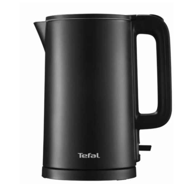 Електрочайник Tefal Thermo Protect, 1.5л, пластик, нержавіюча сталь, чорний