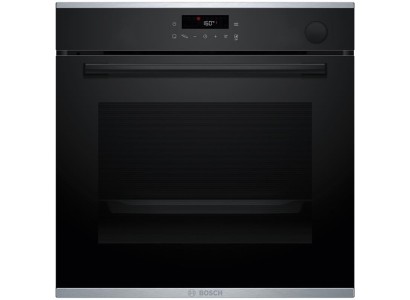 Духова шафа Bosch електрична, 71л, A+, дисплей, конвекція, пара, телескопічні направляючі, чорний