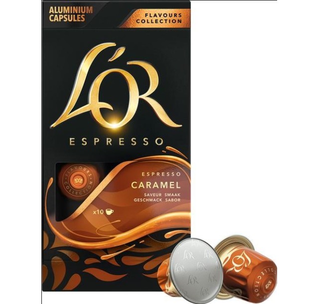 Кава L`OR капсули Espresso Caramel, 100% арабіка, 10шт, Nespresso