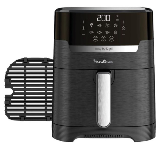 Мультипіч Moulinex EasyFry&Grill Precision, 1550Вт, чаша-4.2л, сенсорне керув., пластик, чорний