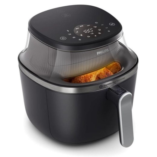 Мультипіч Philips Ovi XL Series 3000, 2000Вт, чаша-7.2л, сенсорне управл., 16 авто. програм, з віконцем, пластик, чорний