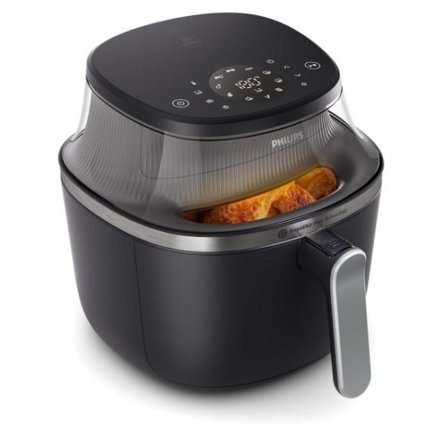 Мультипіч Philips Ovi XL Series 3000, 2000Вт, чаша-7.2л, сенсорне управл., 16 авто. програм, з віконцем, пластик, чорний