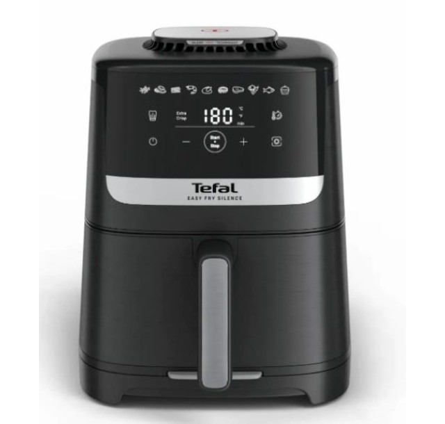 Мультипіч Tefal Easy Fry Silence, 1670Вт, чаша-5л, сенсорне керув., 10 програм, пластик, чорний