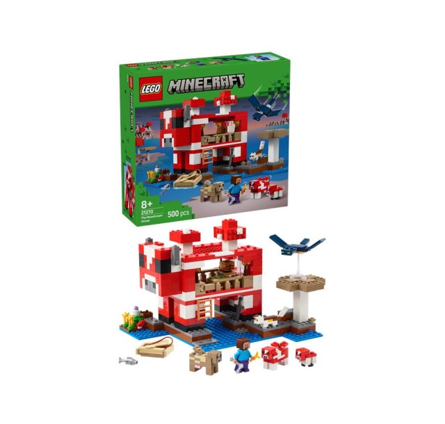 Конструктор LEGO Minecraft Грибний будинок