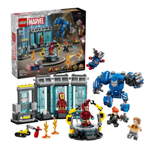 Конструктор LEGO Super Heroes Лабораторія Залізної Людини: зал обладунків