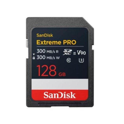 Карта пам'яті SanDisk SD  128GB C10 UHS-II U3 R300/W300MB/s Extreme Pro V90