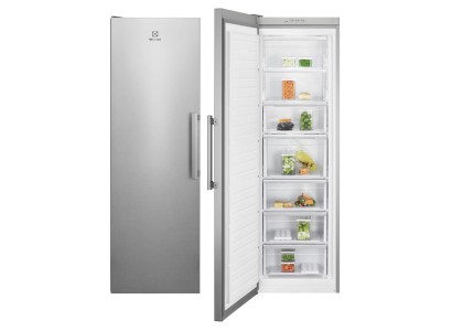 Морозильна камера Electrolux, 186x60х65, 280л, А++, NF, інв., дисплей, нерж