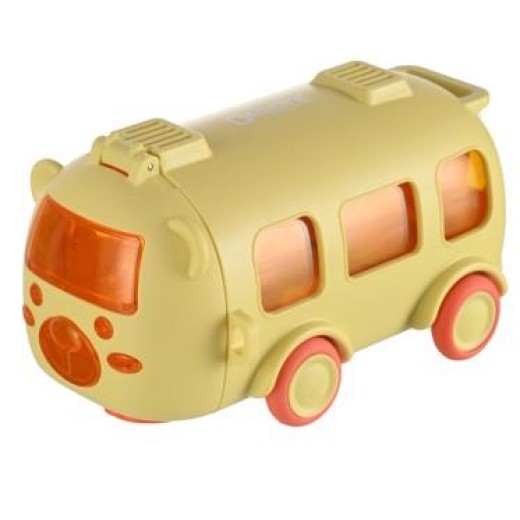 Пляшка для води Ardesto Bear Bus 500мл, пластик, жовтий