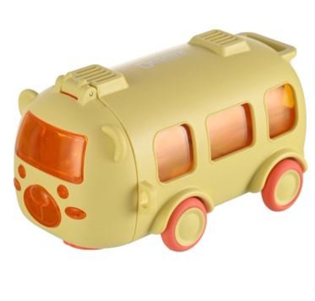 Пляшка для води Ardesto Bear Bus 500мл, пластик, жовтий