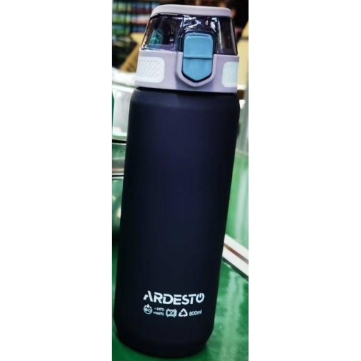 Пляшка для води Ardesto Matte 800мл, пластик, фіолетовий