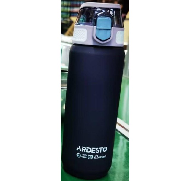 Пляшка для води Ardesto Matte 800мл, пластик, фіолетовий