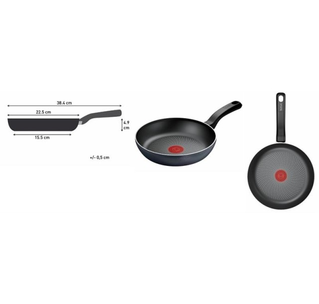 Сковорода Tefal So' Light, 22см, алюміній, бакеліт  чорний
