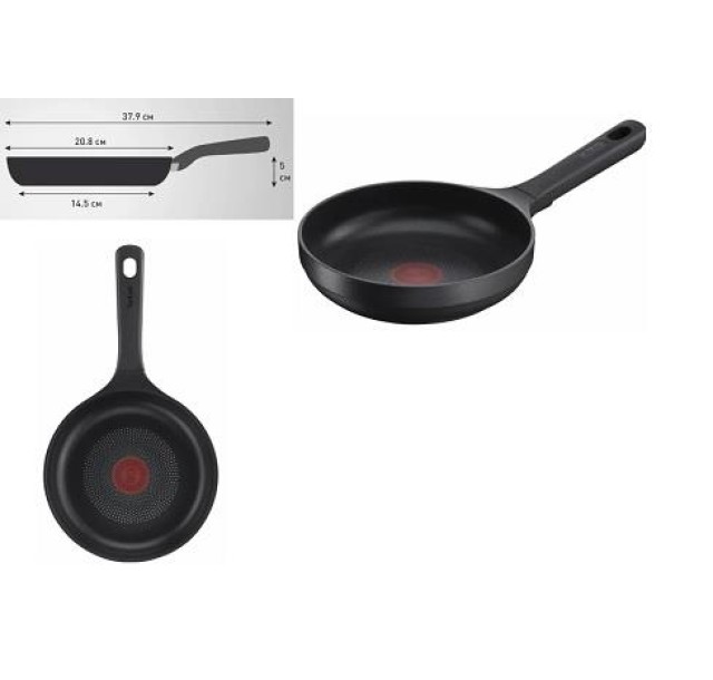 Сковорода Tefal Trattoria Pro, 20см, алюміній, чорний