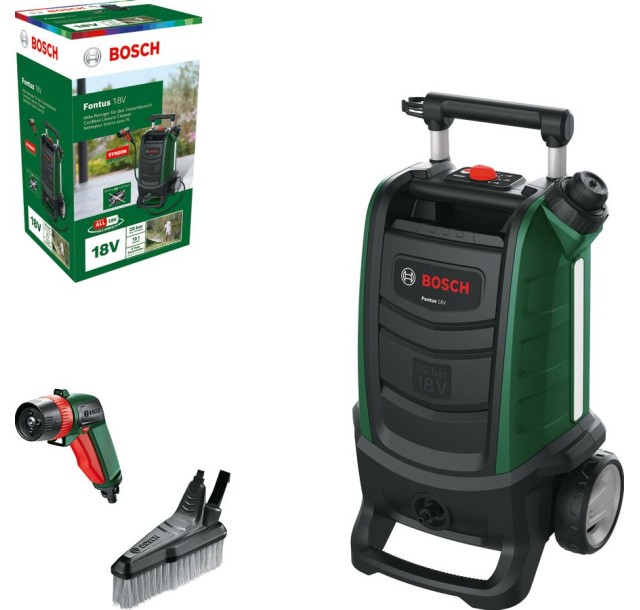 Мінімийка акумуляторна Bosch Fontus 18V 18В  20бар 386л/год 7.5кг без АКБ і ЗП