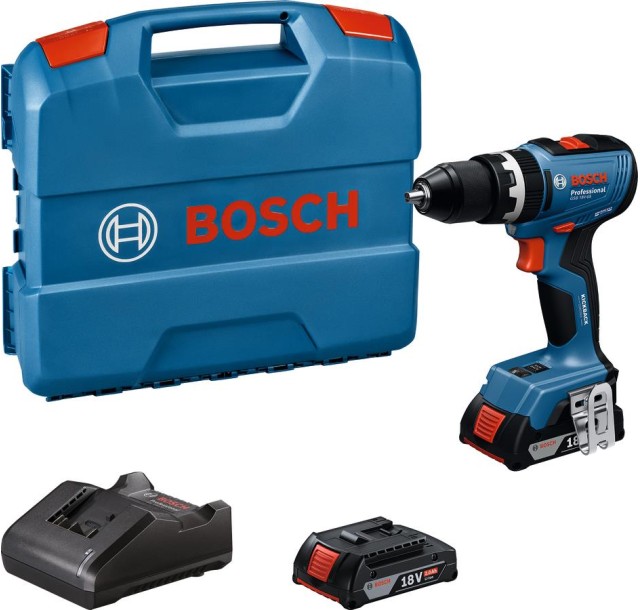 Шурупокрут-дриль акумуляторний Bosch GSB 18V-65 18В 2х2А·год 31·65Нм 0-2100об·хв ЗП GAL18V-20 кейс 1.12кг