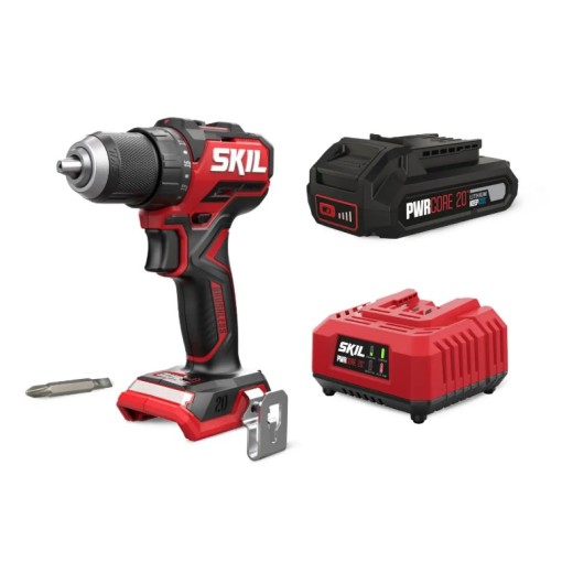 Шурупокрут-дриль акумуляторний SKIL 3065 CA Compact 20В безщітковий 1х2.5А·год 60Нм 500·1800об·хв 0.9кг