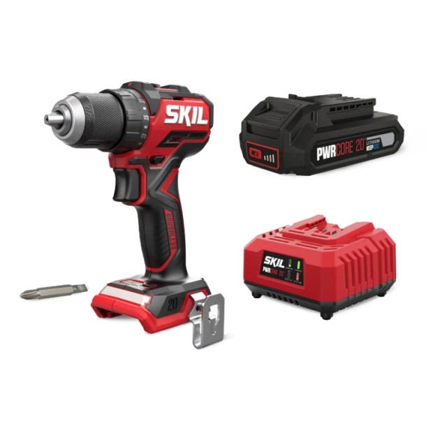 Шурупокрут-дриль акумуляторний SKIL 3065 CA Compact 20В безщітковий 1х2.5А·год 60Нм 500·1800об·хв 0.9кг